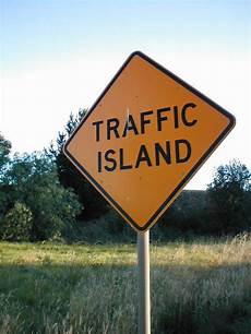 Traffic Island Signs